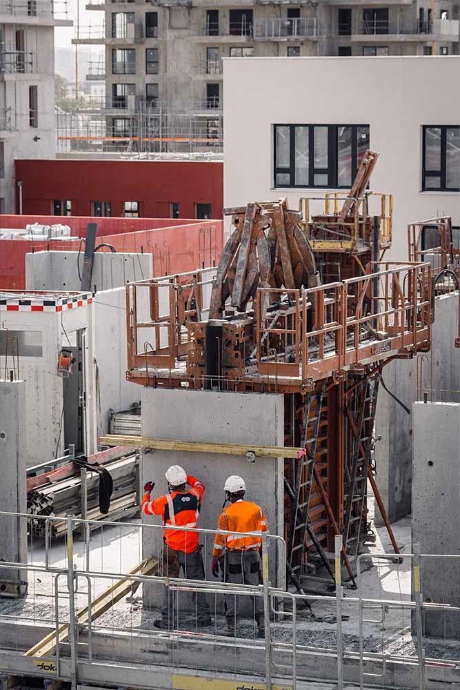 Photographie du chantier Asnière B4-B5