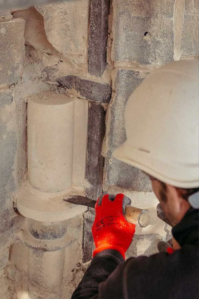 Photographie du chantier de l'Eglise Saint Gervais à Paris
