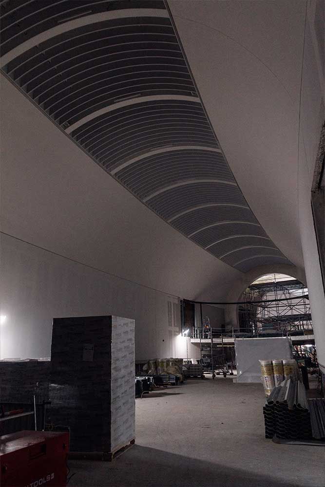 Photographie du chantier du Musée National de la Marine à Paris