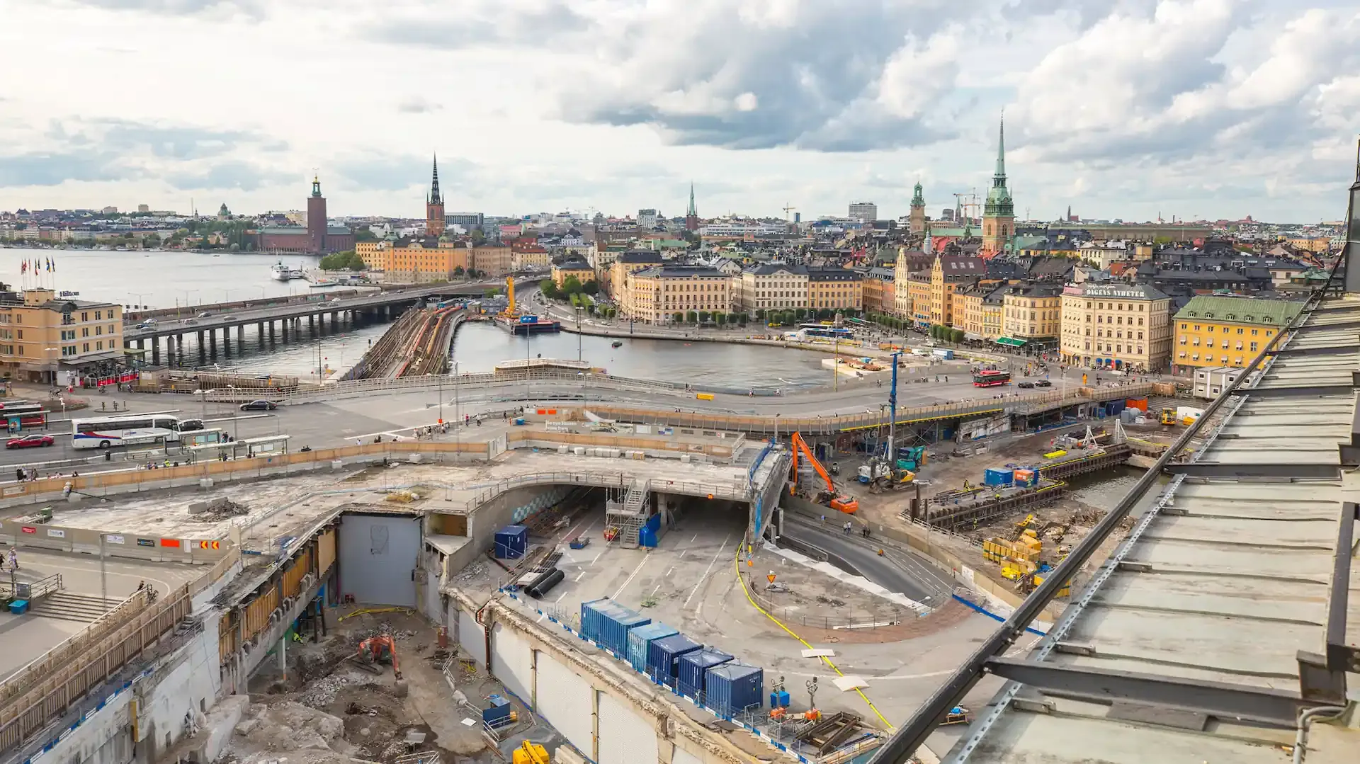 Photographie du projet Suédois Slussen