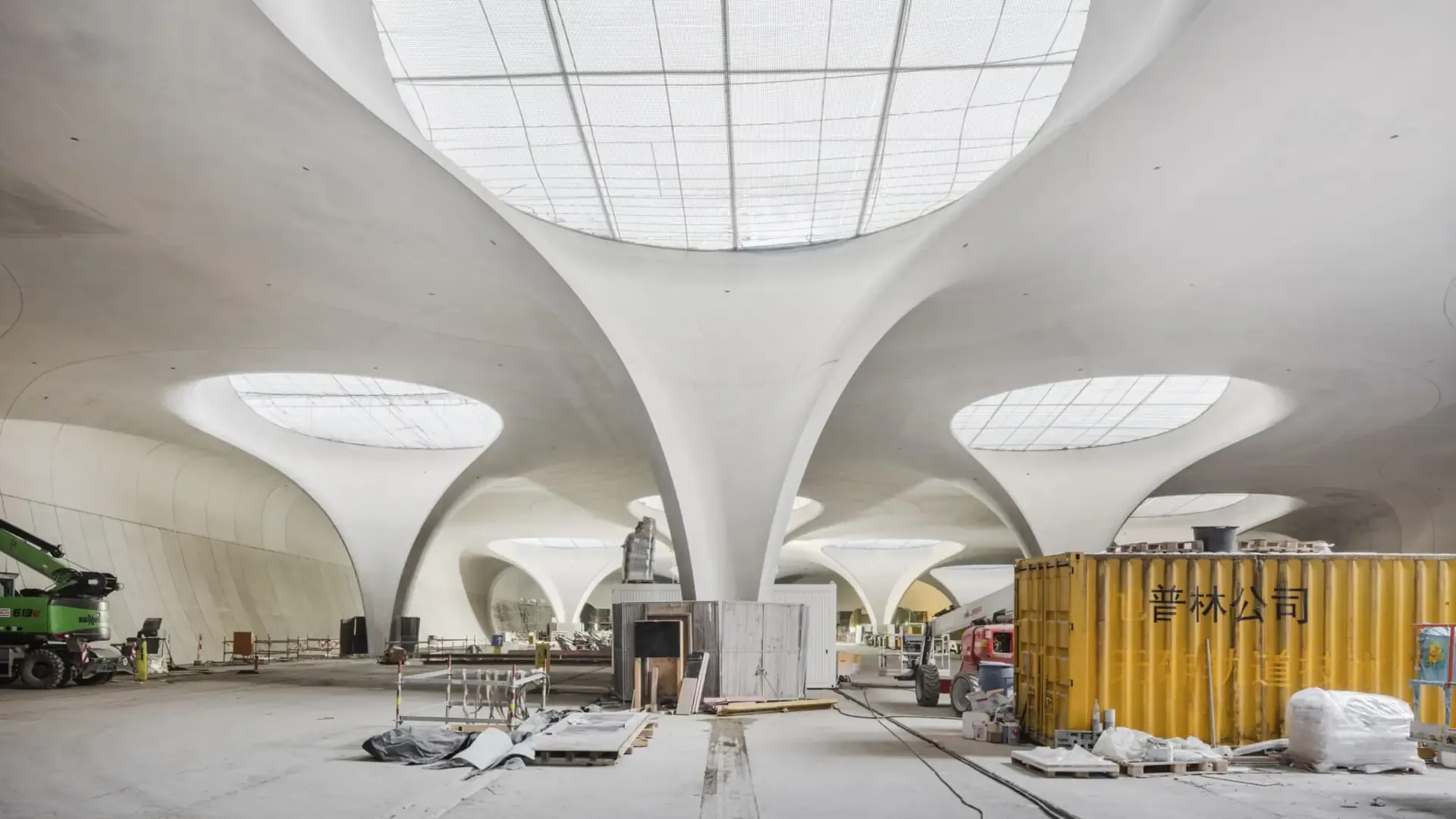 Photographie du chantier du projet Stuttgart 21