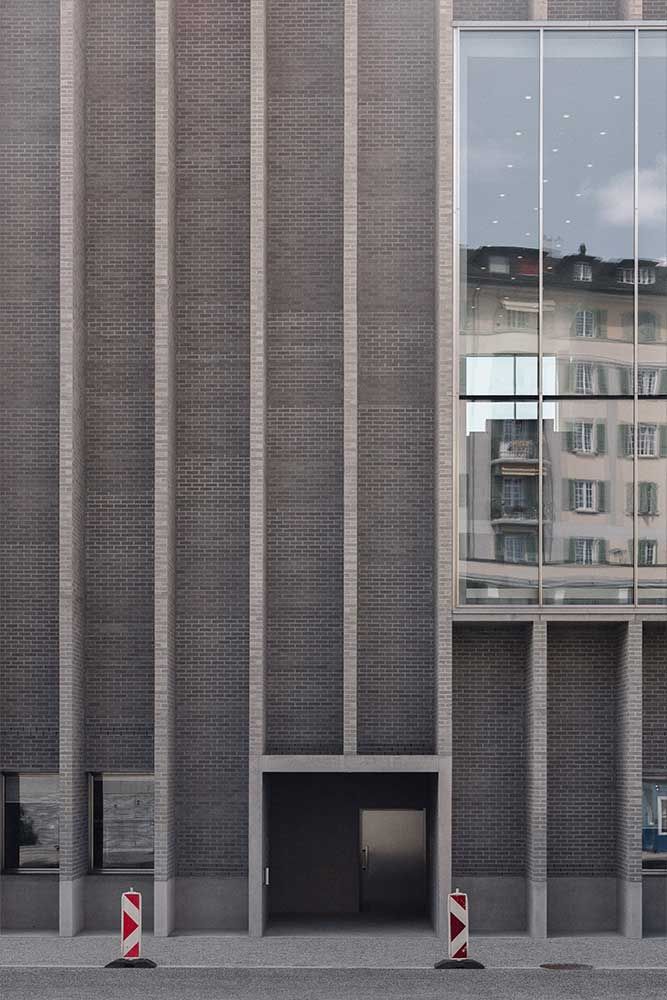 Architecture du bâtiment des beaux arts de Lausanne
