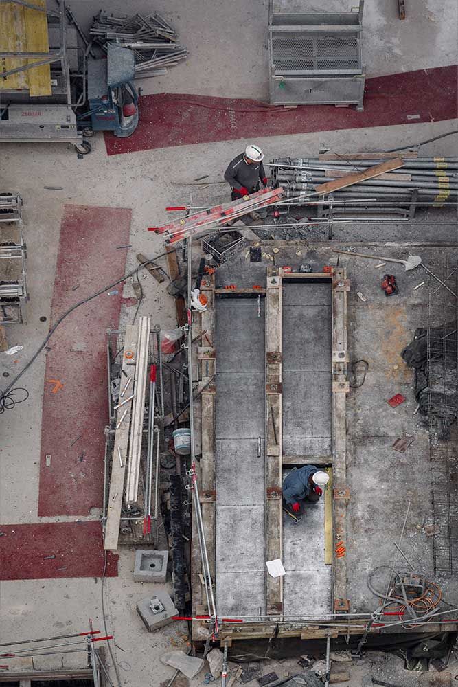Photographie du chantier Asnière B4-B5