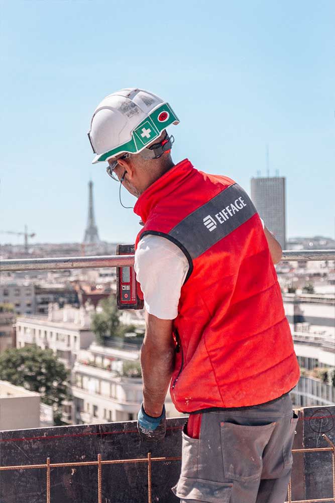 Photographie du chantier du Carré Vert à Levallois Perret