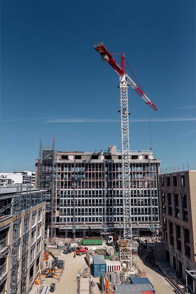 Photographie du chantier du Carré Vert à Levallois Perret