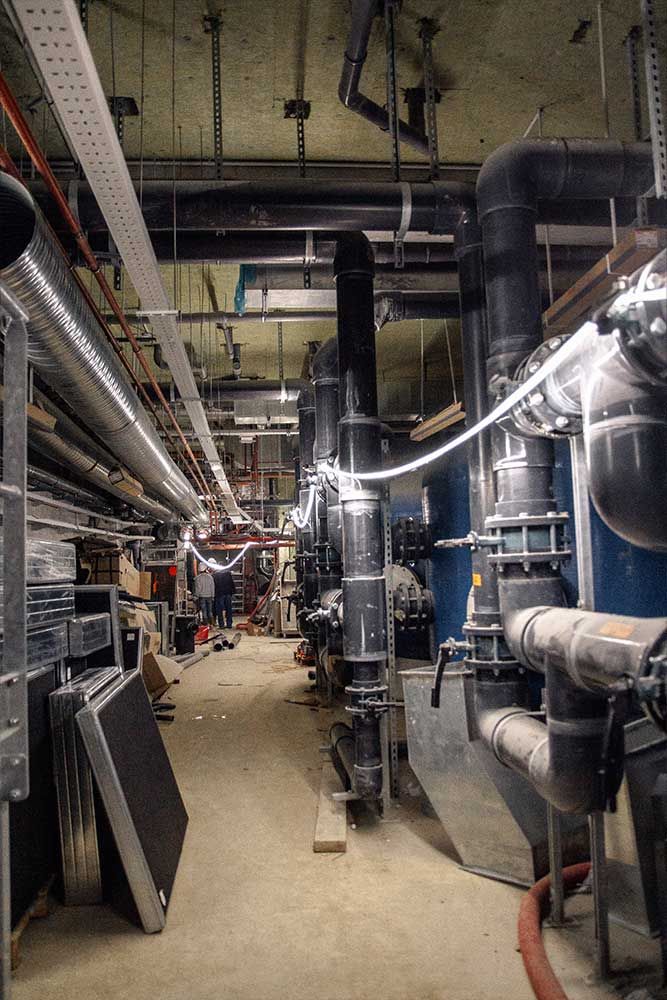 Photographie du chantier du Centre Aqualudique à Maurepas