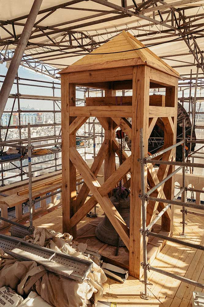 Photographie du chantier de l'Eglise Saint Gervais à Paris