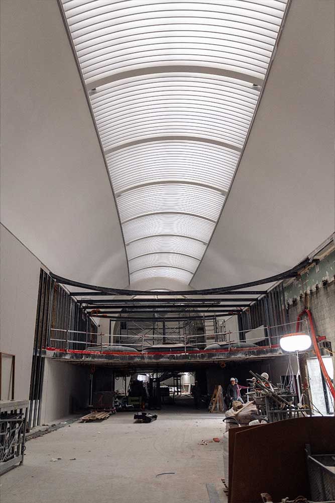 Photographie du chantier du Musée National de la Marine à Paris