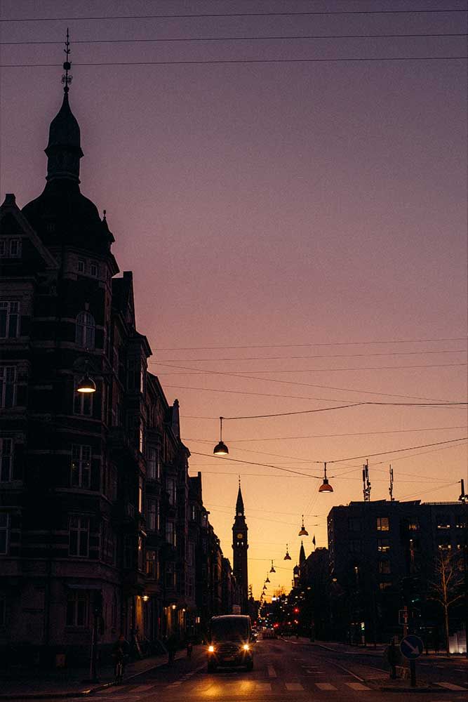 Photographie de nuit au Danemark
