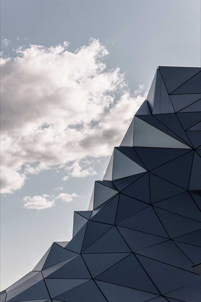Photographie rapprochée d'un bâtiment à Lyon
